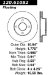 Centric Parts 120.61082 Premium Brake Rotor with E-Coating (12061082, CE12061082)
