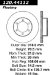 Centric Parts 120.44112 Premium Brake Rotor with E-Coating (12044112, CE12044112)