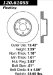 Centric Parts 120.61055 Premium Brake Rotor with E-Coating (12061055, CE12061055)
