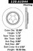 Centric Parts 120.61044 Premium Brake Rotor with E-Coating (CE12061044, 12061044)
