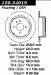 Centric Parts 120.34019 Premium Brake Rotor with E-Coating (CE12034019, 12034019)