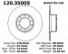 Centric Parts 120.35005 Premium Brake Rotor with E-Coating (CE12035005, 12035005)