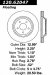 Centric Parts 120.62047 Premium Brake Rotor with E-Coating (CE12062047, 12062047)