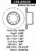 Centric Parts 120.65020 Premium Brake Rotor with E-Coating (1206502, 12065020, CE12065020)