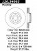 Centric Parts 120.34063 Premium Brake Rotor with E-Coating (CE12034063, 12034063)