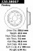 Centric Parts 120.38007 Premium Brake Rotor with E-Coating (CE12038007, 12038007)