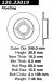 Centric Parts 120.33019 Premium Brake Rotor with E-Coating (12033019, CE12033019)