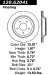 Centric Parts 120.62041 Premium Brake Rotor with E-Coating (12062041, CE12062041)