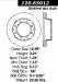 Centric Parts 120.65012 Premium Brake Rotor with E-Coating (CE12065012, 12065012)