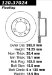 Centric Parts 120.37024 Premium Brake Rotor with E-Coating (12037024, CE12037024)