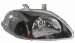Anzo USA 121067 Honda Civic Crystal Black Headlight Assembly - (Sold in Pairs) (121067, A1R121067)