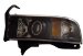 Anzo USA 111065 Dodge Ram Projector With Halo/Black Clear With Amber Reflectors Headlight Assembly - (Sold in Pairs) (111065, A1R111065)