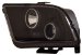 Anzo USA 121166 Ford Mustang Projector With Halo/Black Clear With Amber Reflectors Headlight Assembly - (Sold in Pairs) (121166, A1R121166)