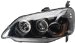 Anzo USA 121055 Honda Civic Projector With Halo Black Headlight Assembly - (Sold in Pairs) (121055, A1R121055)