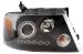 Anzo USA 111028 Ford F-150 Projector With Halo LED Black Headlight Assembly - (Sold in Pairs) (111028, A1R111028)