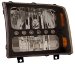 Anzo USA 111106 Ford Black Amber Headlight Assembly - (Sold in Pairs) (111106, A1R111106)