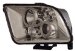 Anzo USA 121162 Ford Mustang Projector With Halo/Chrome Clear With Amber Reflectors Headlight Assembly - (Sold in Pairs) (121162, A1R121162)