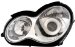 Anzo USA 121080 Mercedes-Benz Projector Chrome Headlight Assembly - (Sold in Pairs) (121080, A1R121080)