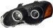 Anzo USA 121230 Chrysler Sebring Black Clear Projector With Halos Headlight Assembly - (Sold in Pairs) (121230, A1R121230)