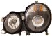 Anzo USA 121085 Mercedes-Benz E Series Projector Black Headlight Assembly - (Sold in Pairs) (121085, A1R121085)
