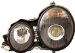 Anzo USA 121083 Mercedes-Benz Projector Black Headlight Assembly - (Sold in Pairs) (121083, A1R121083)