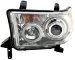 Anzo USA 111130 Toyota Chrome Projectors w/Halos Headlight Assembly - (Sold in Pairs) (111130, A1R111130)