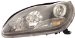 Anzo USA 121178 Mercedes-Benz HID/Projector Halo/Black Clear With Amber Reflectors Headlight Assembly - (Sold in Pairs) (121178, A1R121178)
