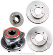 Omix-Ada 16704.02 Front Rotor and Hub 7/8 in. Thick for Jeep CJ (1670402, O321670402)