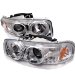 01-06 GMC Yukon Denali / 00-06 Yukon XL/SLT Halo LED Projector Headlights Chrome (PROYDCDE00HLC, PRO-YD-CDE00-HL-C)