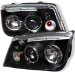 99-04 Volkswagen Jetta Halo Euro Projector Head Lights - Black (PRO-YD-VJ99-HL-BK, PROYDVJ99HLBK)
