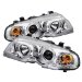 SPYDER BMW E46 3-Series 99-01 2DR 1PC Halo Projector Headlights - Chrome (PRO-YD-BMWE46-2D-HL-C)