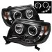 SPYDER Toyota Tacoma 05-08 Halo LED Projector Headlights - Black/1 pair (PRO-YD-TT05-HL-BK)