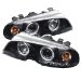 SPYDER BMW E46 3-Series 99-01 2DR 1PC Halo Projector Headlights - Black (PRO-YD-BMWE46-2D-HL-BK)