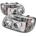 SPYDER Ford Explorer 95-01 1PC Halo Projector Headlights - Chrome (PRO-YD-FEXP95-HL-1PC-C)