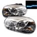 SPYDER Volkswagen Golf IV 99-05 DRL LED Projector Headlights - Chrome (PRO-YD-VG99-DRL-C)