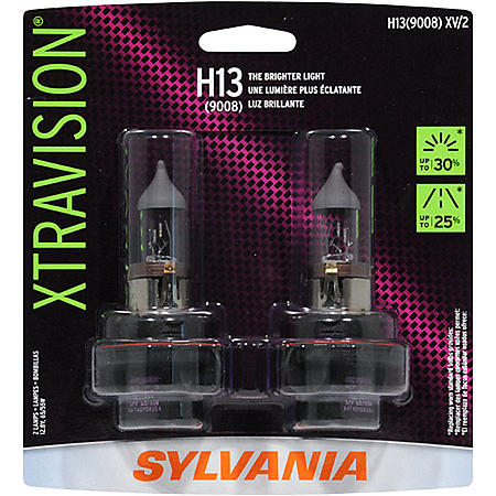 Sylvania XtraVision TWIN Halogen Headlight - H13(9008) XV/2 (H139008 XV2)
