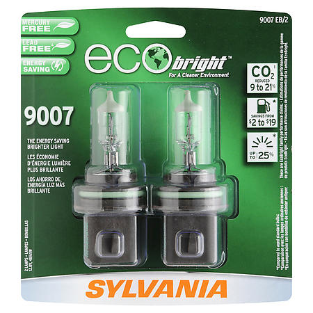 Sylvania EcoBright TWIN Halogen Headlight - 9007EB/2 (9007EB2)