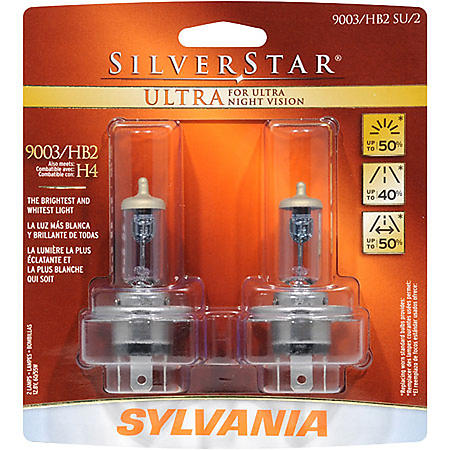 Sylvania SilverStar ULTRA TWIN Halogen Headlight - 9003/HB2SU/2 (9003HB2SU2)
