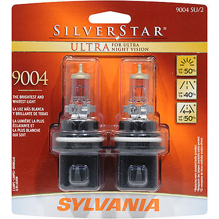 Sylvania SilverStar ULTRA TWIN Halogen Headlight - 9004 SU/2 (9004 SU2)