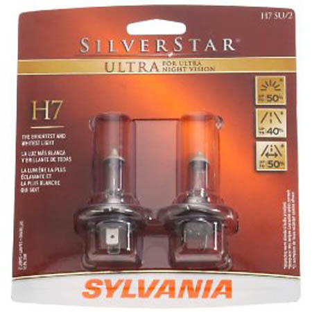 Sylvania SilverStar ULTRA TWIN Halogen Headlight - H7 SU TWIN (H7 SU TWIN)