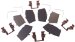 Beck Arnley  084-1333  Disc Brake Hardware Kit With Shims (084-1333, 841333, 0841333)