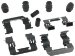 Carlson Quality Brake Parts 13417Q Drum Brake Hardware Kit (13417Q, CRL13417Q)