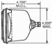 Wagner 4651 Rectangular Bulb 100mm x165mm - Headlamp/Type 1A1/High Beam (4651, WAG4651, W314651)