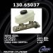 Centric Parts 130.65037 Brake Master Cylinder (CE13065037, 13065037)