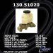 Centric Parts 130.51020 Brake Master Cylinder (CE13051020, 1305102, 13051020)