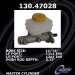 Centric Parts 130.47028 Brake Master Cylinder (CE13047028, 13047028)