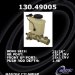 Centric Parts 130.49005 Brake Master Cylinder (13049005, CE13049005)