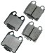 Akebono ACT771 ProACT Ultra-Premium Ceramic Brake Pad Set (AKACT771, ACT771)
