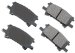 Akebono ACT996 ProACT Ultra-Premium Ceramic Brake Pad Set (AKACT996, ACT996)