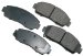 Akebono ACT1089 ProACT Ultra-Premium Ceramic Brake Pad Set (ACT1089, AKACT1089)